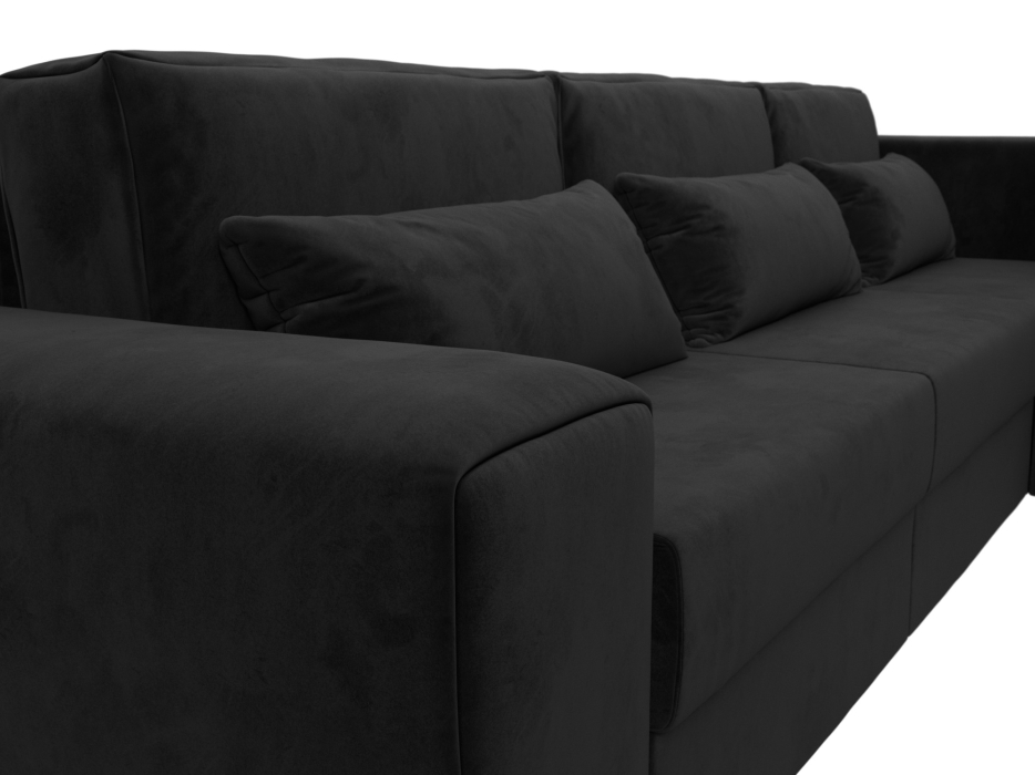 Диваны угловые в гостиную, Диван угловой Лига-008 Long правый, велюр