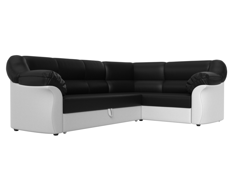 Диваны угловые в гостиную, Диван угловой Карнелла правый угол, экокожа