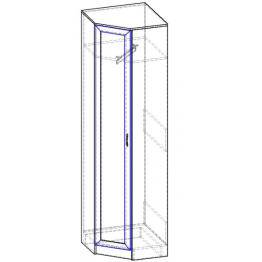 Шкаф распашной угловой (кронштейн) ГОРИЗОНТ-Р
