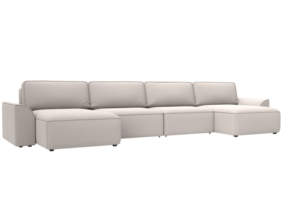 Диваны прямые со спальным местом, Диван п-образный Лига-048 НПБ лонг, замша JOLY