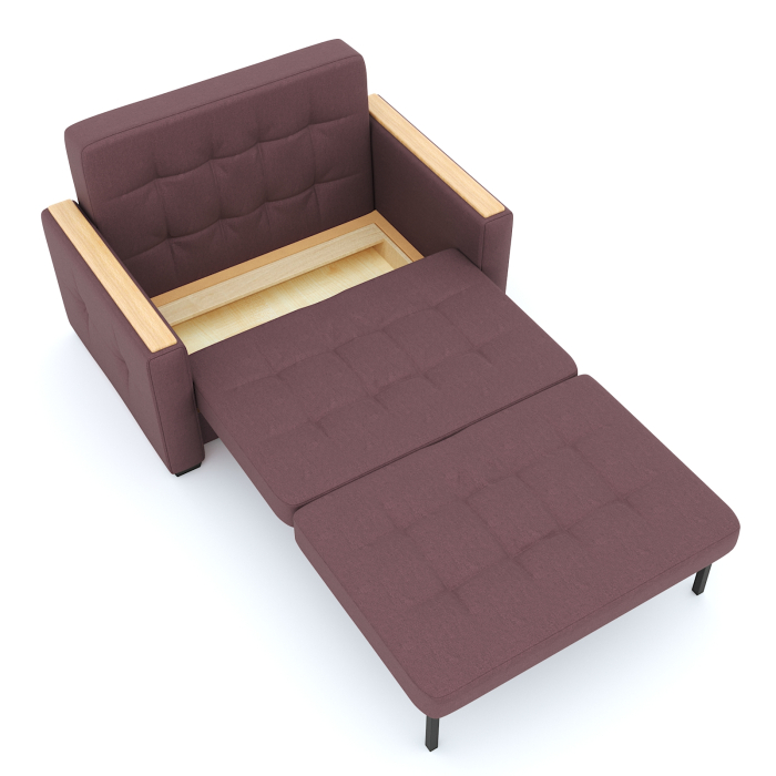 Диваны с ящиком для белья, Диван- кровать Этро Вуд, рогожка, 100