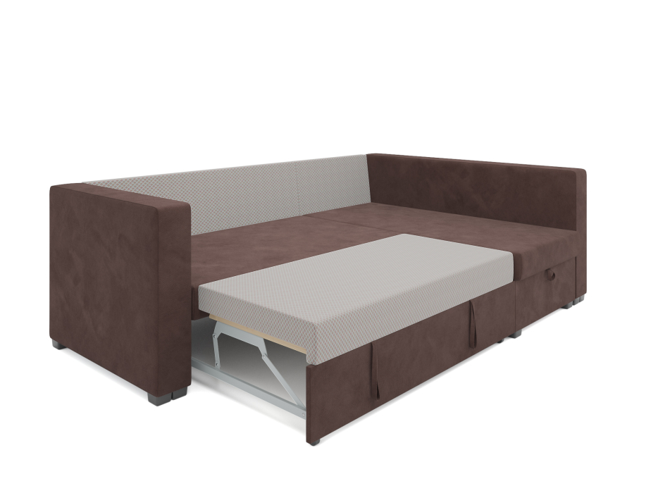 Диваны угловые в гостиную, Угловой диван Монако, велюр