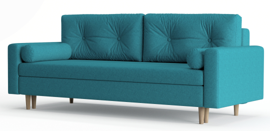 Диван-кровать Таврида, пружинный блок, рогожка