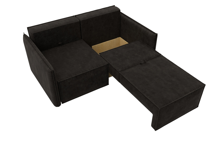 Диваны кровати со спальным местом, Диван прямой Либерти мини, велюр BRUT