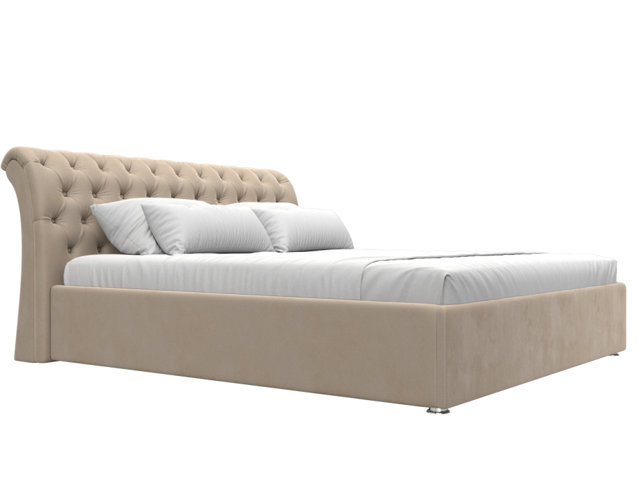 Мягкая кровать, Кровать интерьерная Сицилия 180, велюр