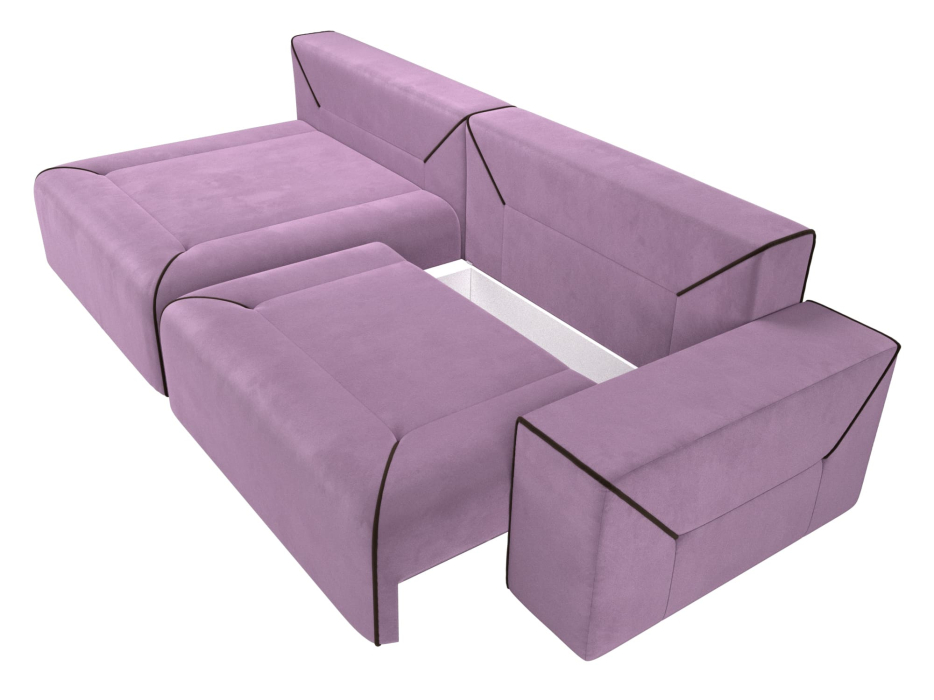 Диваны угловые в гостиную, Диван угловой Кёльн, микровельвет, левый угол