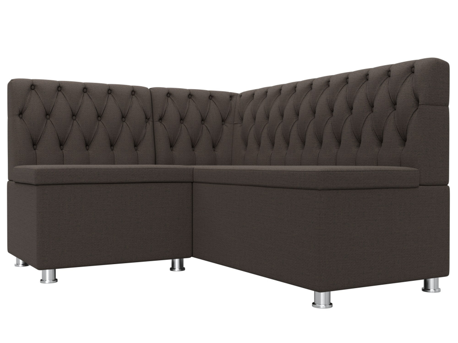 Кухонные уголки, Диван кухонный угловой Мирта левый угол, рогожка Амур