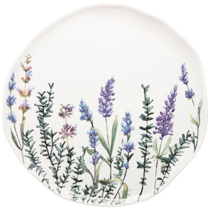 Тарелки, Набор тарелок обеденных "Лаванда" 26 см
