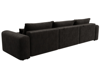 Диван угловой Лига-056 НПБ Лонг угол универсальный, велюр BRUT