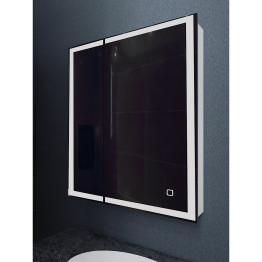 Зеркало шкаф MIXLINE Минио 700*800 (ШВ) 2 створки, правый,сенсорный выкл, светодиодная подсветка
