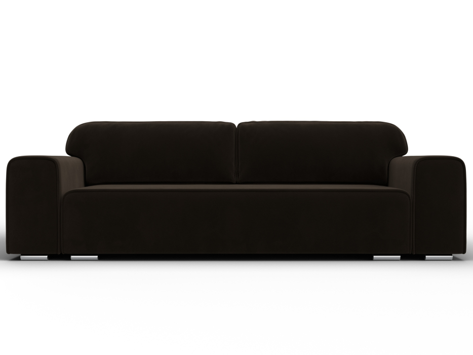 Диваны с ящиком для белья, Прямой диван Лига-029, микровельвет