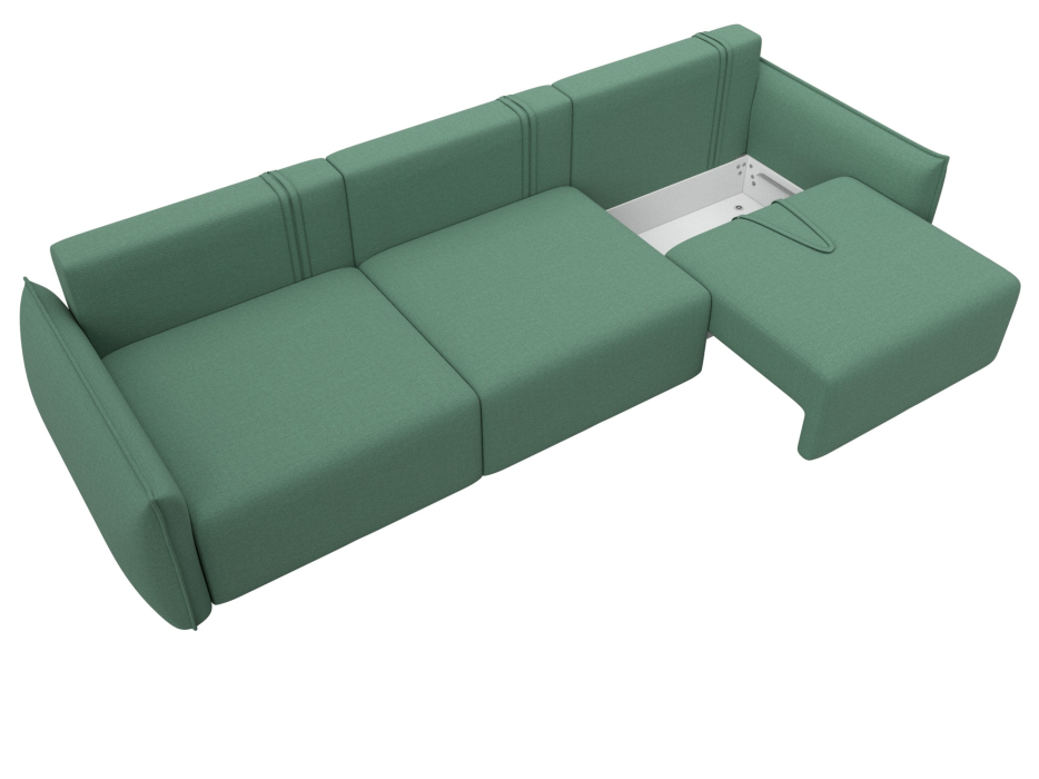 Диваны еврокнижки, Диван прямой Лига-051 НПБ Лонг, рогожка Амур