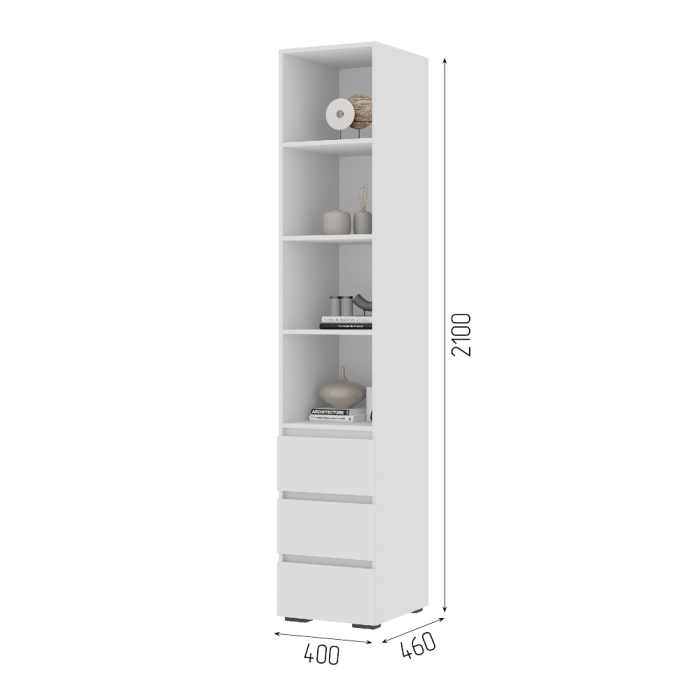 Шкафы пеналы, Пенал МС Хелен ПН 03 закрытый