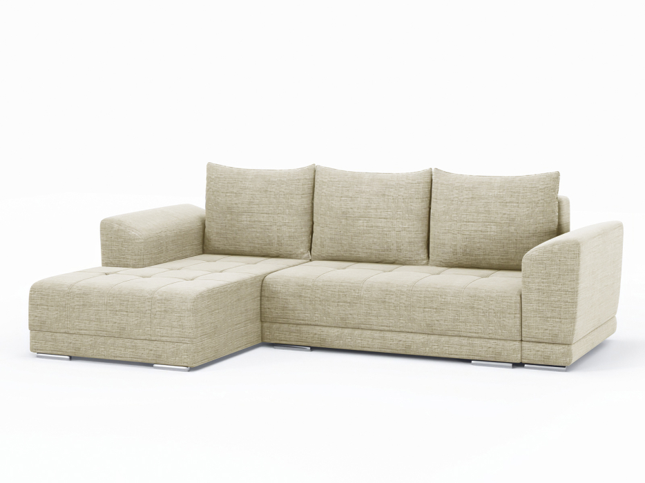 Диваны угловые в гостиную, Диван-кровать угловой Рентон еврокнижка, рогожка Люкс