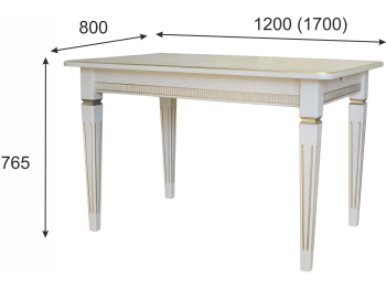 Стол обеденный Мебелик Васко В 86Н