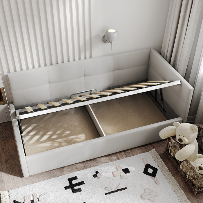 Кровати с мягким изголовьем, Кровать односпальная Меркурий-1 90х200