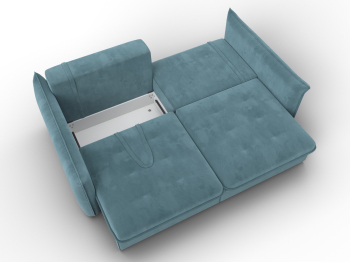 Диван прямой Лига-100 НПБ, велюр SEVEN