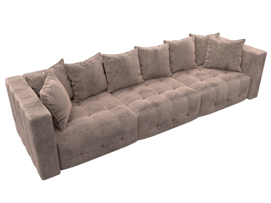 Дизайнерские диваны для гостиной, Диван прямой Лига-052 НПБ Лонг, велюр TOWER