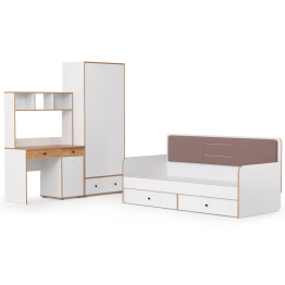 Вуди мебель в детскую с кроватью с ящиками № 38