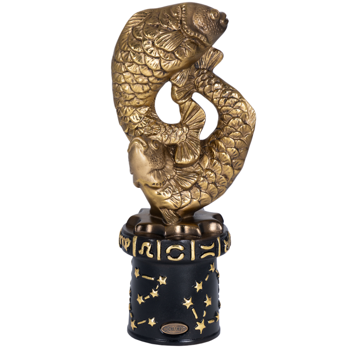 Декор для гостиной, Статуэтка Знак зодиака Рыбы (20.02-20.03)