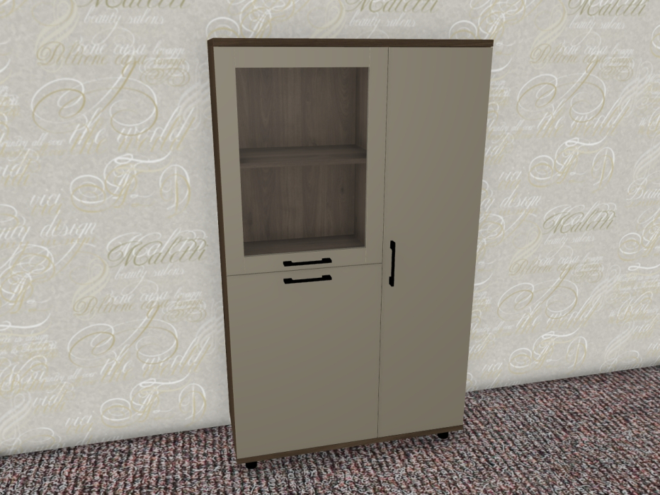 Шкафы распашные, Модульная система Грейс Шкаф ШК-5083  Гикори Джексон Темный