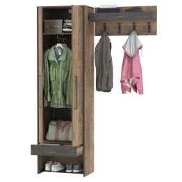 Шкаф для одежды с вешалкой для верхней одежды Трувор