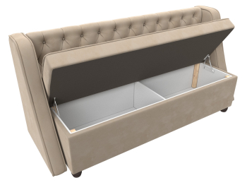 Кухонный прямой диван Лофт, велюр