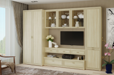 Стенки для гостиной, Модульная гостиная Карина композиция 23