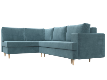 Диван угловой Сильвана левый угол, велюр