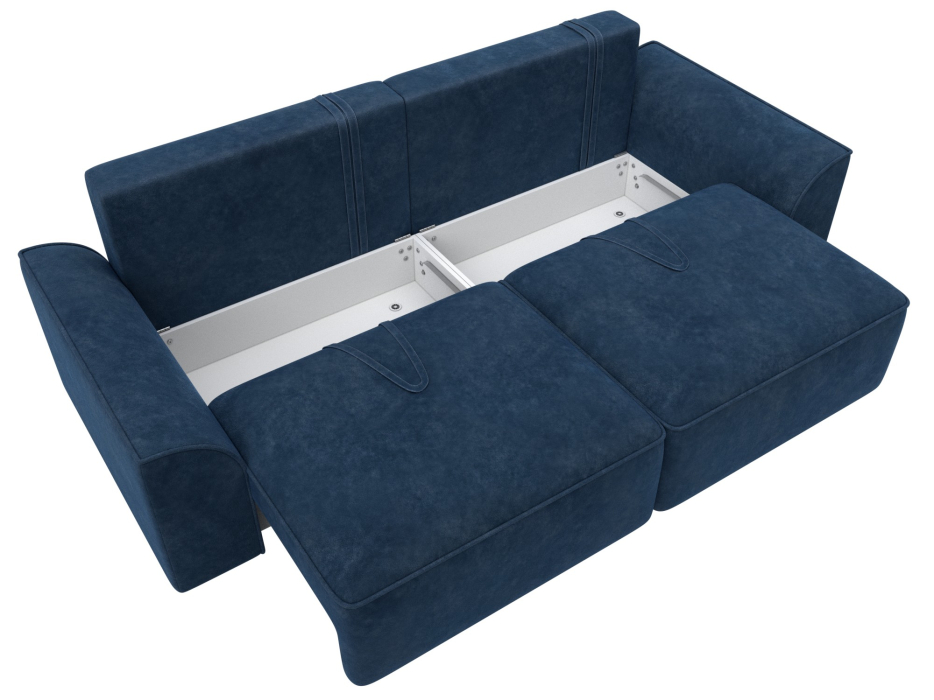 Диваны еврокнижки, Диван прямой Лига-048 НПБ, велюр BRUT