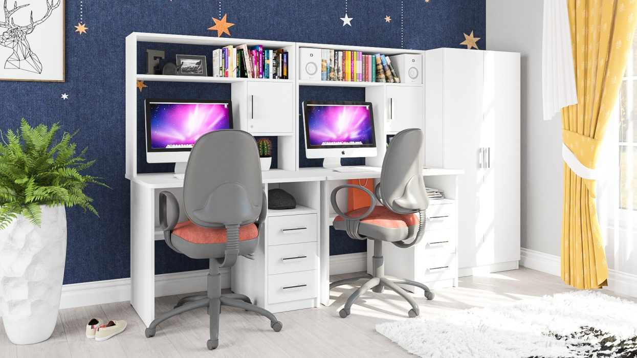 Домашние кабинеты, Место для учёбы для двоих детей СК-9