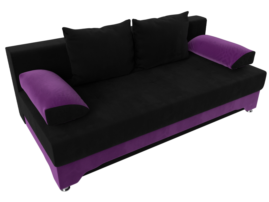 Диваны еврокнижки, Диван прямой Ник-2, микровельвет