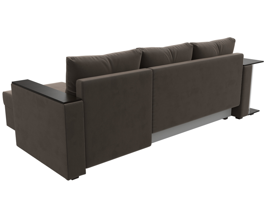 Диваны угловые в гостиную, Угловой диван Атланта правый угол, велюр