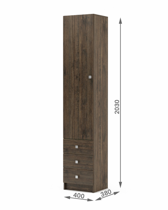 Шкафы одностворчатые, Шкаф Бостон-3