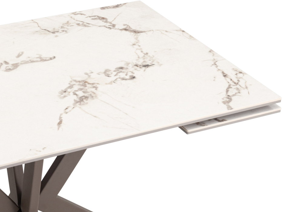 Обеденные столы, Стол обеденный STOOL GROUP Marmer 120-180/80/76 столешница МДФ16/керамика