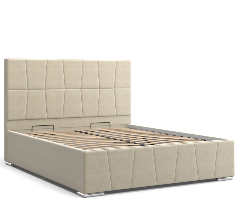 Мягкая кровать, Кровать Пассаж 1,4, велюр