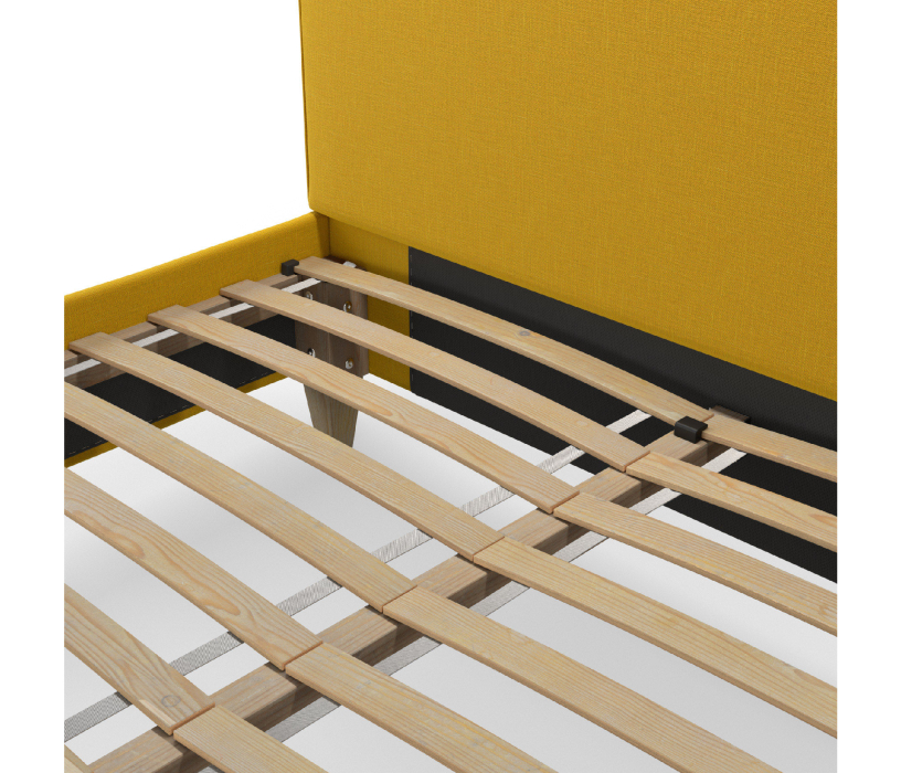 Кровати 140 см, Кровать Сканди 140х200 с кроватным основанием, рогожка