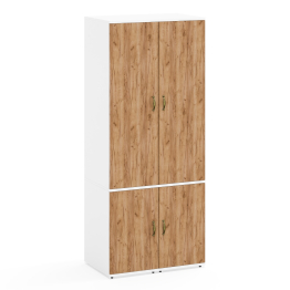 Два пенала Лидер-8 с двумя дверками с нижней полкой и штангой для одежды