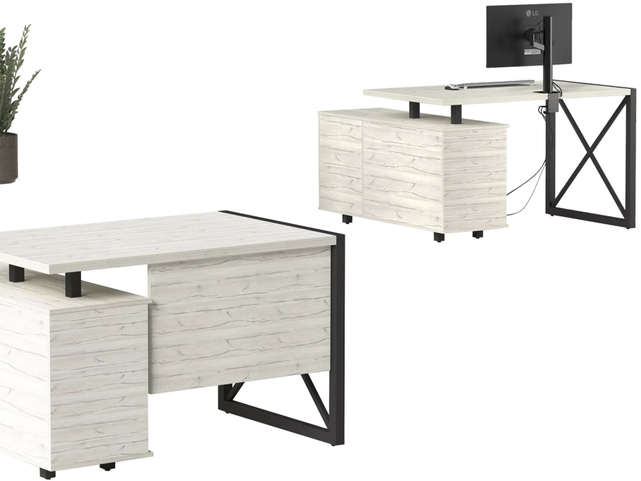 Письменные столы, Стол рабочий универсальный Калифорния Хардвиг 1200 ЛДСП