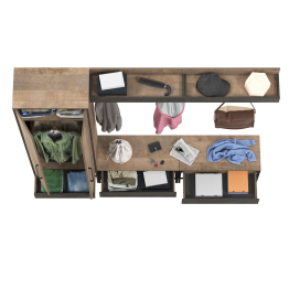 Прихожая Трувор № 211 с вешалкой с крючками