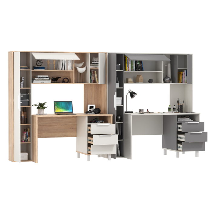 Детские столы, Компьютерные столы для домашнего офиса с тумбочками Комфорт 12.95N