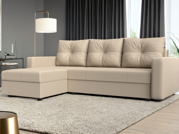 Угловой диван Ливерпуль Лайт левый угол, экокожа