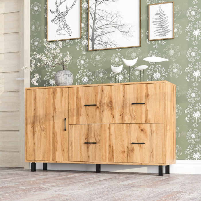 Комоды, Комод-тумба 4-ре ящика и дверка РВК 125-1504