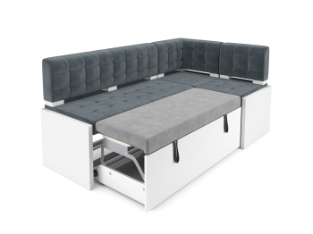 Диван угловой кухонный Ганновер (Велюр) 205х82х130 см