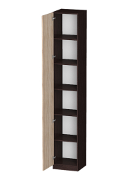 Распашной шкаф Лайф с полками 40*40*240 Венге