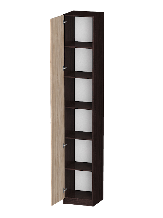 Для одежды, Распашной шкаф Лайф с полками 40*40*240 Венге