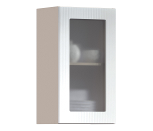 Роял шкаф навесной со стеклом 1 дв 40х72 см