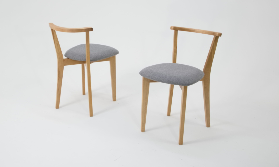 Обеденные группы, Стол Сканди К 100 натур/слоновая кость со стульями Франк натур рогожка серый