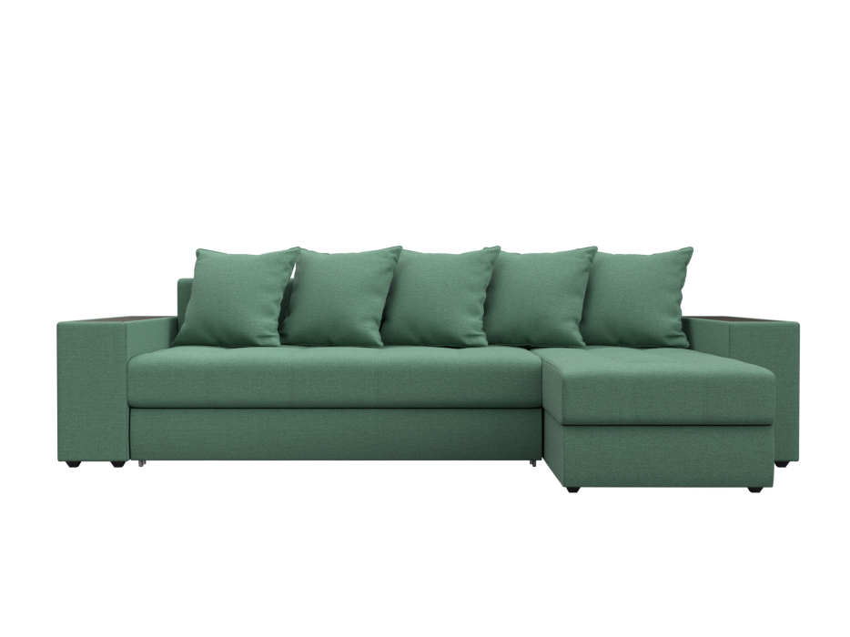 Диваны угловые в гостиную, Диван угловой Дубай правый угол, рогожка Амур