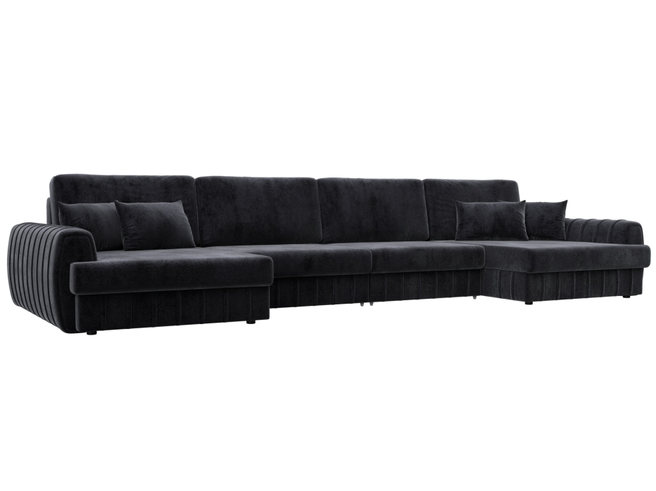 Диваны угловые в гостиную, Диван П-образный Лига-057 НПБ Лонг, велюр TOWER